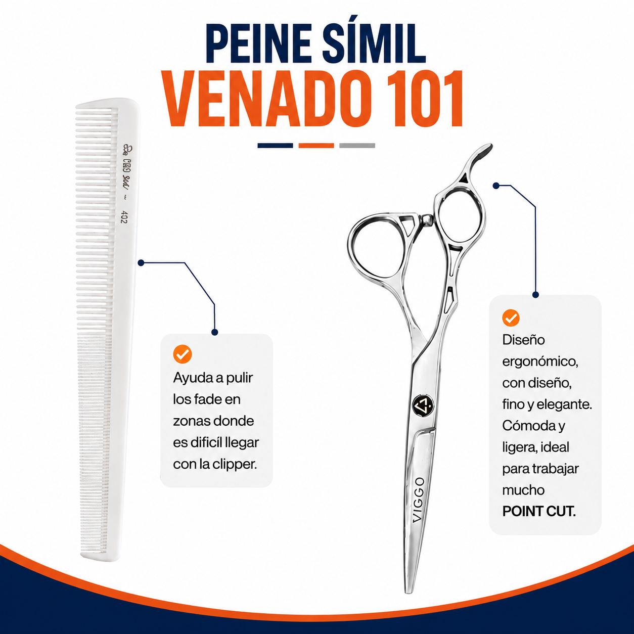 SET PARA BARBERO WHITE 3