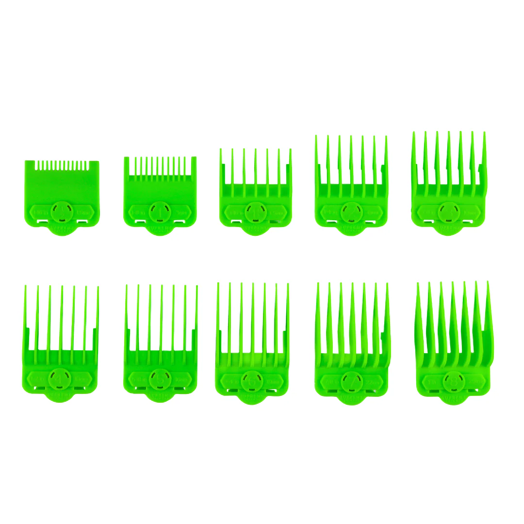 SET DE 10 ALZAS SUPREME TRIMMER VERDE 2