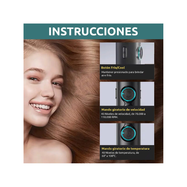 SECADOR DE PELO VGR V401 ROJO 2