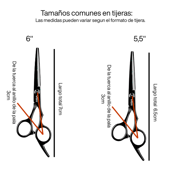 SET DE TIJERAS WMARK 6" NEGRA 2