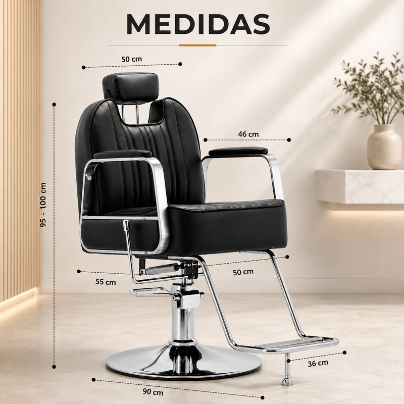 SILLON PROFESIONAL DE BARBERIA BELLAGIO 2