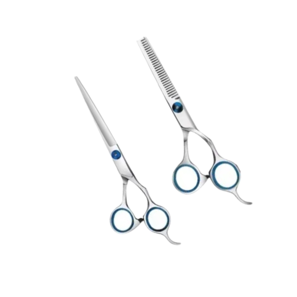 SET DE TIJERAS PUNTO AZUL 6" FILO NAVAJA SC PRIME