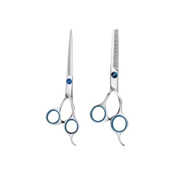 SET DE TIJERAS PUNTO AZUL 6" FILO NAVAJA SC PRIME 2