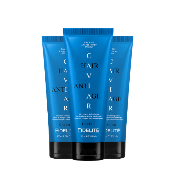 CREMA DE PEINAR RULOS SIN ENJUAGUE FIDELITE X250ML x 3 unidades