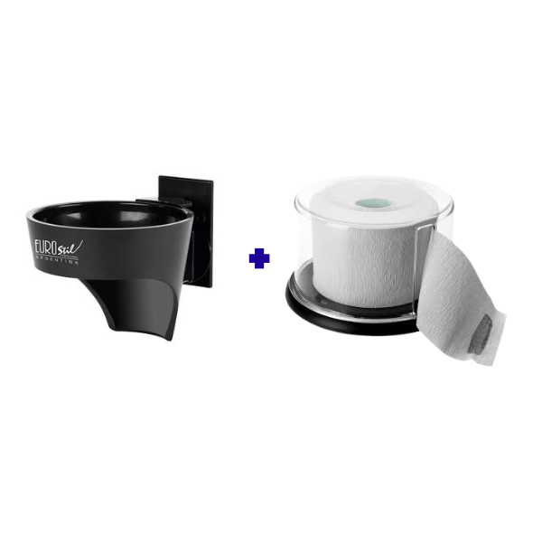 COMBO DE ACCESORIOS PORTA SECADOR + PORTA ROLLO DE CUELLOS