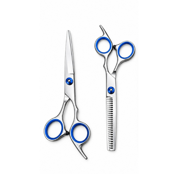 SET DE TIJERAS PUNTO AZUL CALIDAD PREMIUM 6"